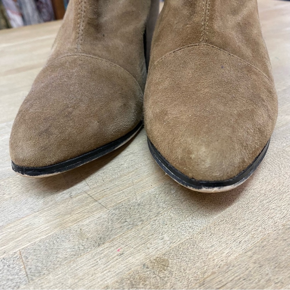 RAYE x Revolve Elsa Lace Ankle Boots Brown Suede Sz 10 - Picture 4 of 8